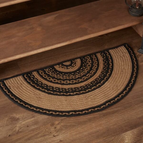 AIESY® - Live Beautiful ! Reversible Braided Doorway Rug Eco-Friendly Half Circle 33" L for All Seasons